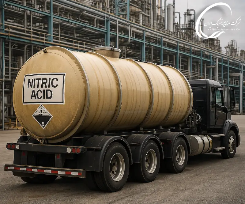استفاده از تانکرهای مقاوم به اسید نیتریک