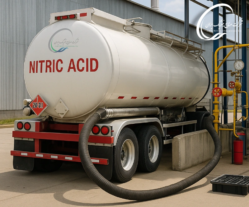 مدیریت ایمن اسید نیتریک در تانکرها