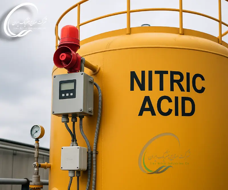 نصب سیستم های هشدار در تانکرهای اسید نیتریک