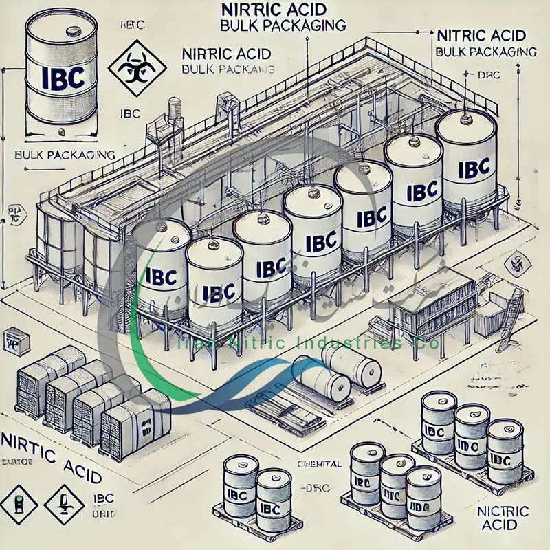 مراحل بسته بندی اسید نیتریک شیراز فله